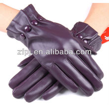 simple style purple cuttons leather products for woman